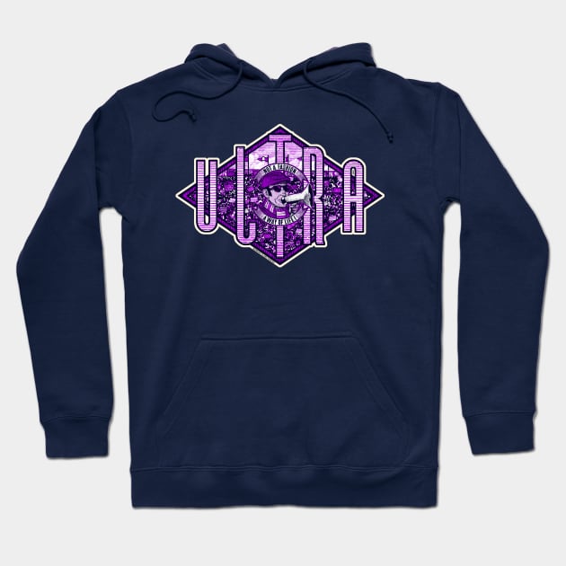 VECCHIO ULTRAS by Wanking Class heroes! (purple and white edition) Hoodie by boozecruisecrew